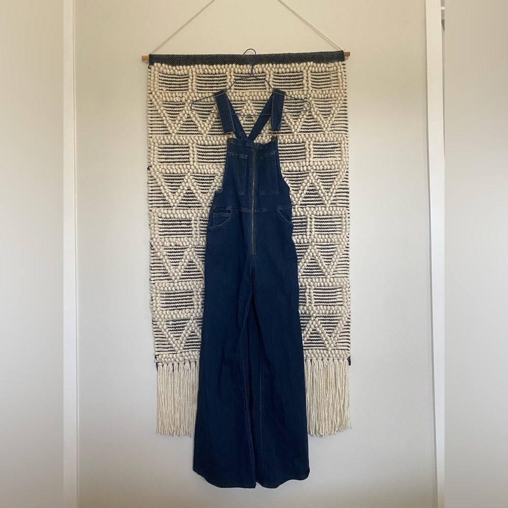 Citizens of Humanity Olivia Dark Wash Wide Leg Overalls XS COH 24 25